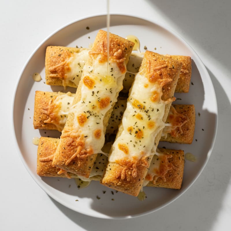 Golden Garlic Parmesan Breadsticks