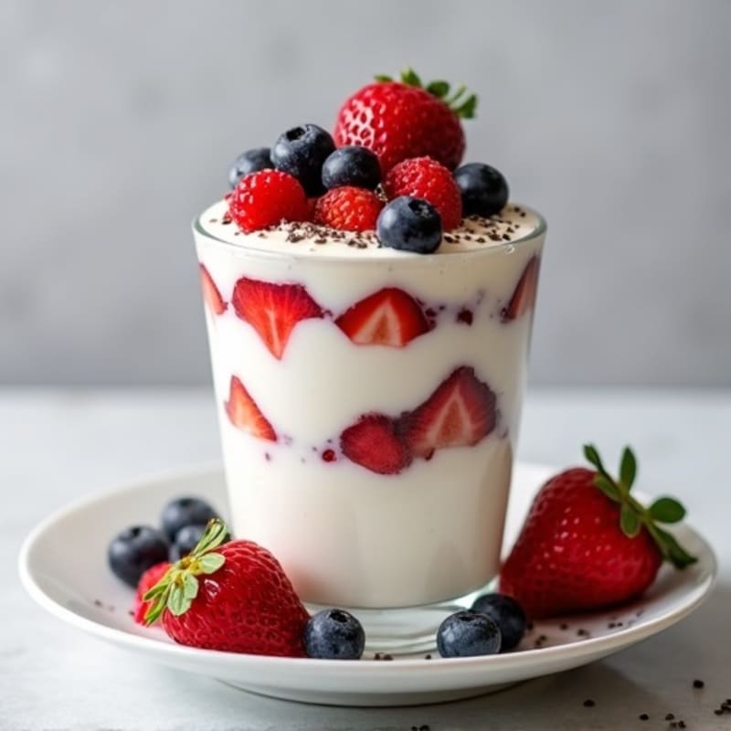 Creamy Greek Yogurt Protein Parfait with Mixed Berries
