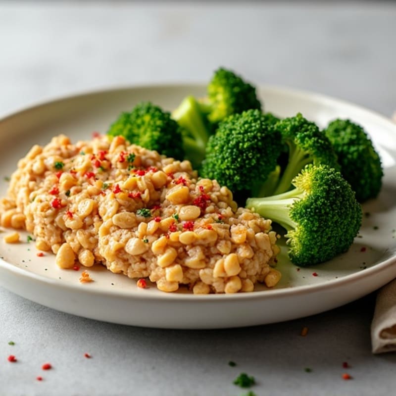 Savory Ground Chicken and Crispy Roasted Broccoli
