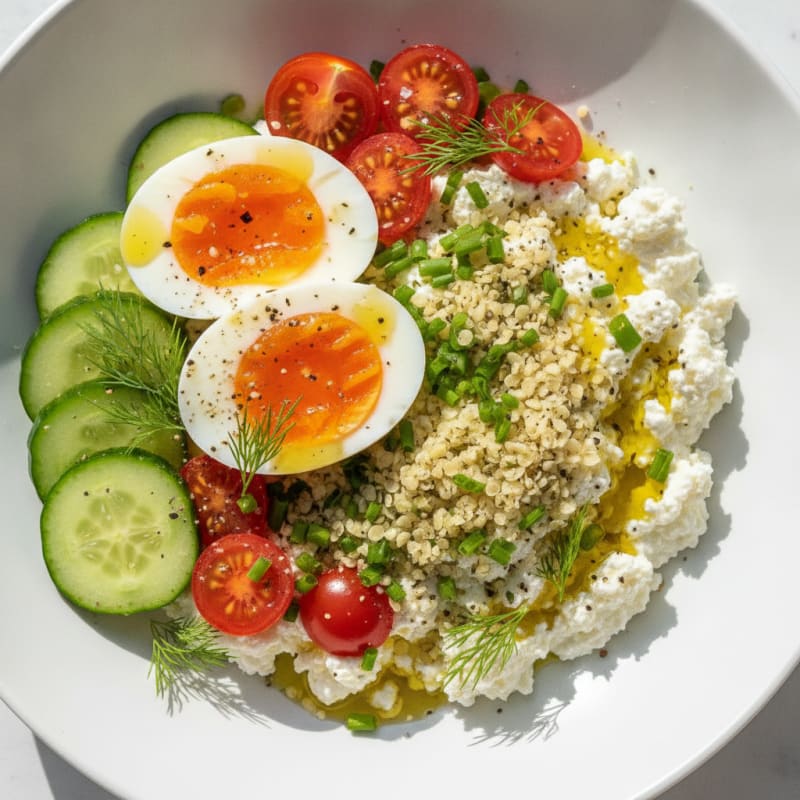 Savory Herb Cottage Cheese Bowl