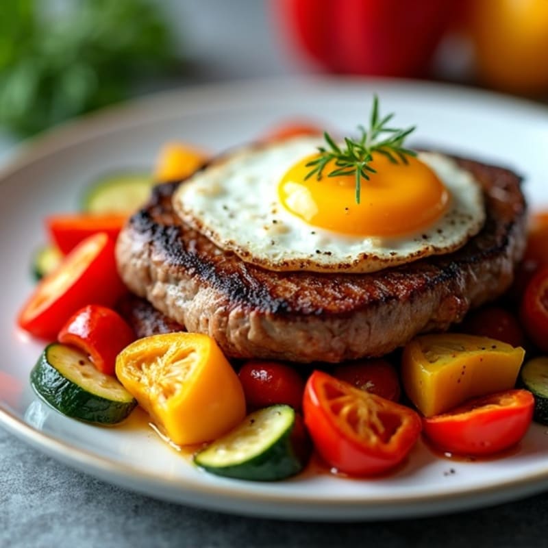 Seared Steak with Roasted Vegetables