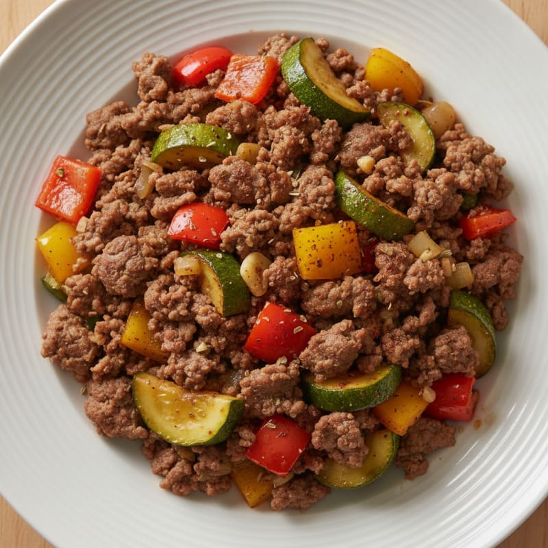 Ground Beef and Vegetable Skillet