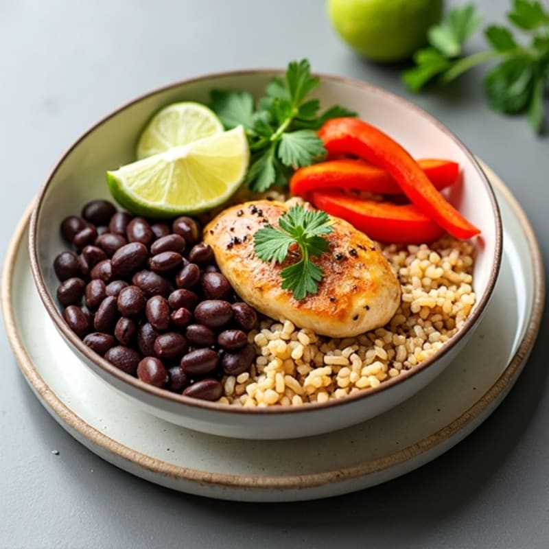 Cilantro-Lime Chicken Bowl with Black Beans