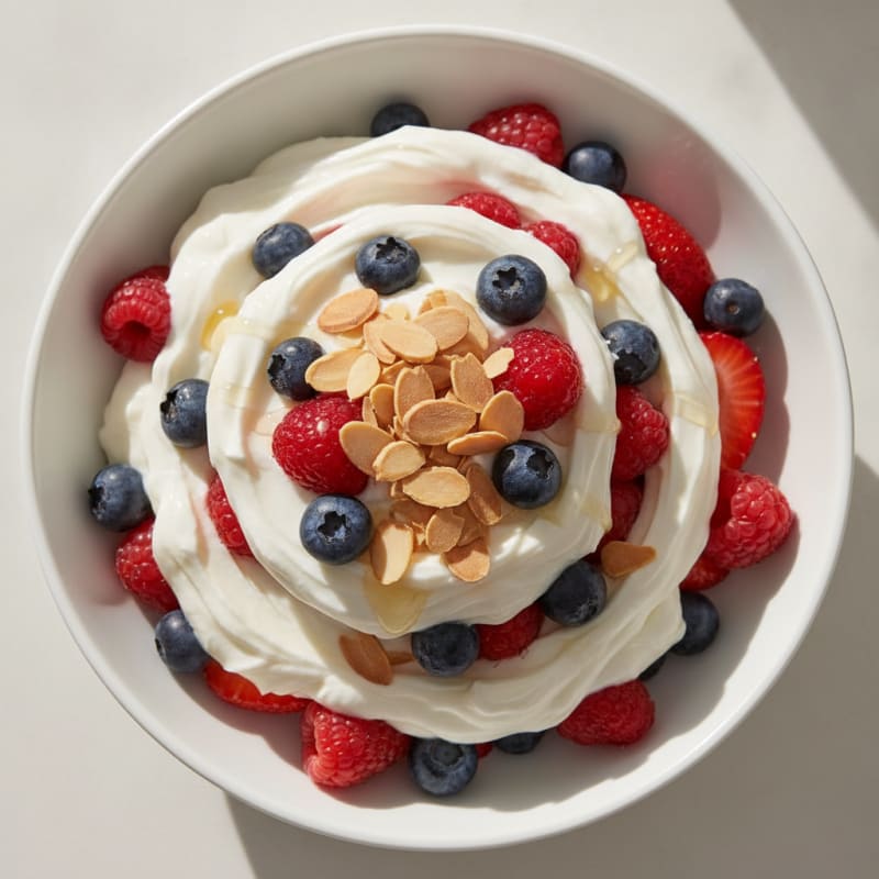 Creamy Greek Yogurt Protein Parfait with Mixed Berries