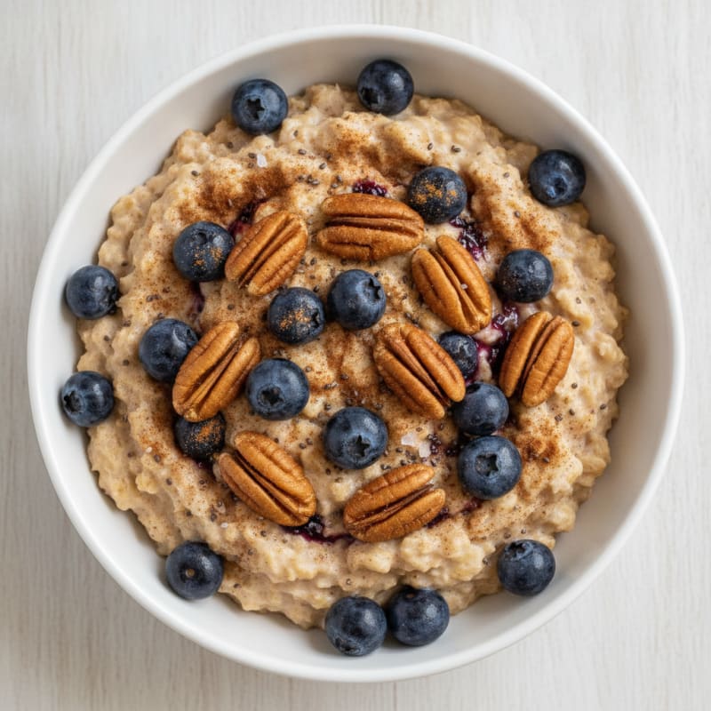 Blueberry Pecan Oatmeal Bowl