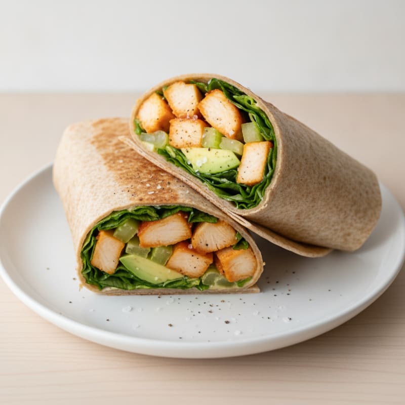Buffalo Ranch Chicken Salad Wrap