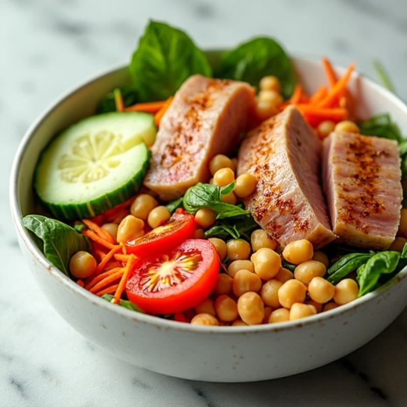 Fresh Tuna and Vibrant Vegetable Power Bowl