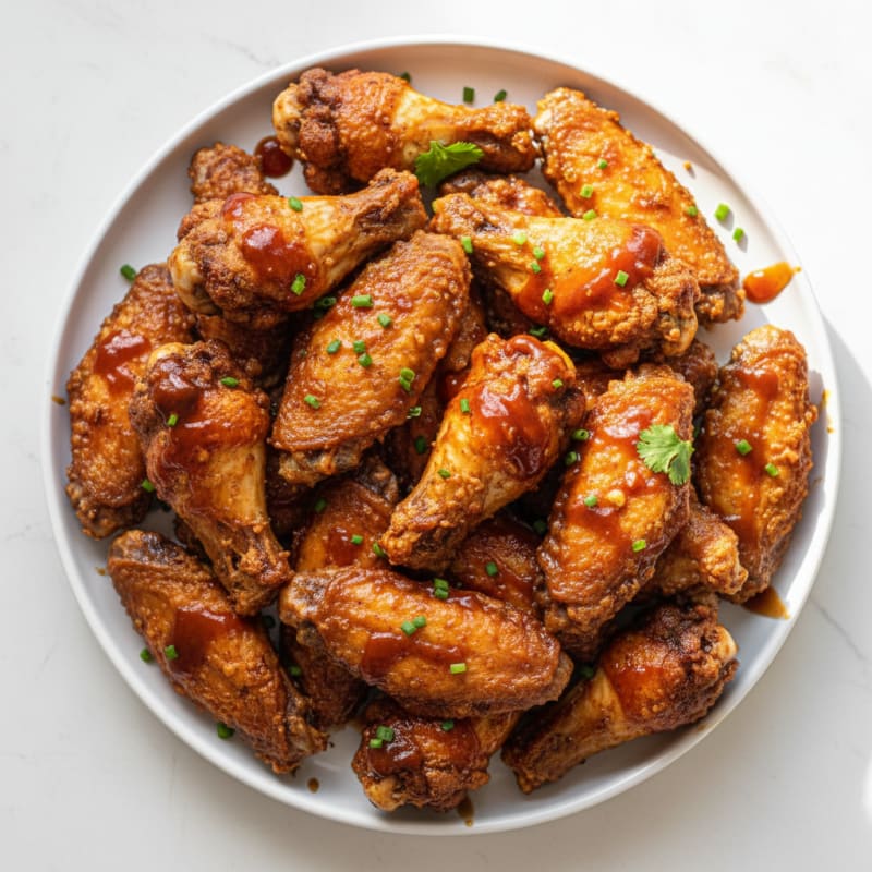 Crispy Smoky BBQ Chicken Wings