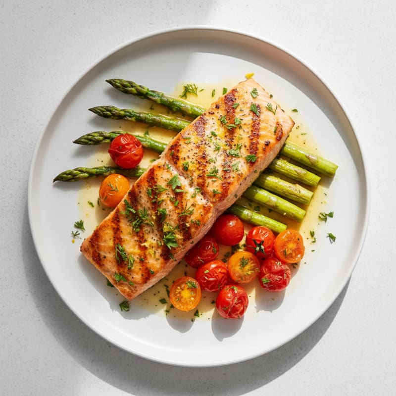 Golden Lemon-Herb Grilled Salmon