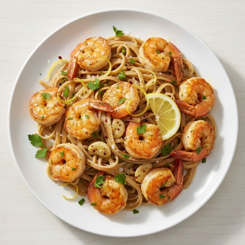 Zesty Garlic Butter Shrimp Scampi