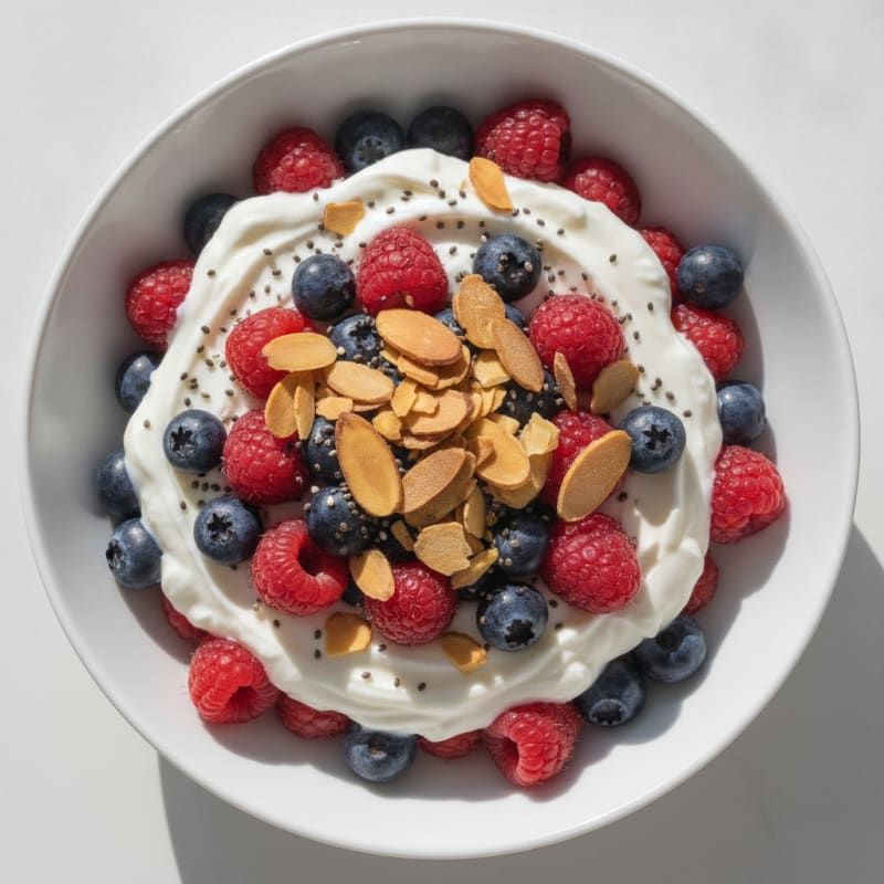 Creamy Greek Yogurt Protein Parfait with Mixed Berries
