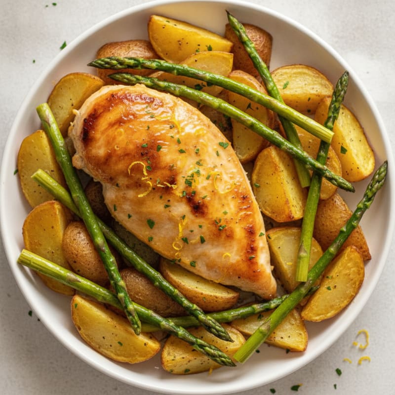 Lemon Herb Roasted Chicken and Potatoes