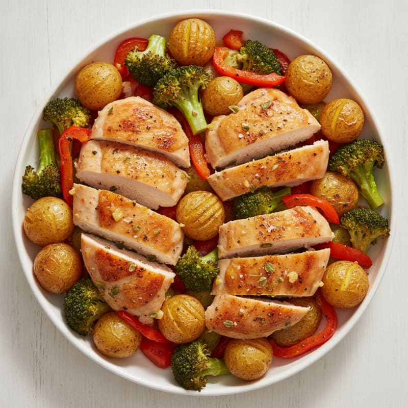 Sheet Pan Lemon Herb Chicken and Veggies