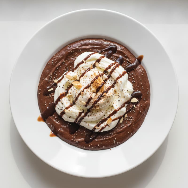 Silky Chocolate Protein Pudding with Greek Yogurt