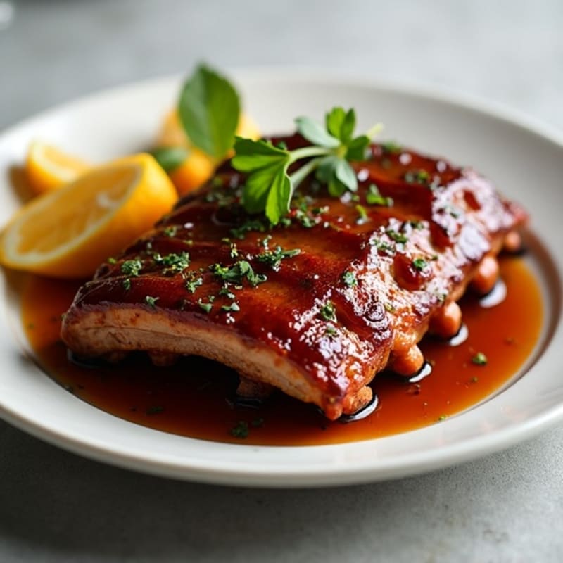 Oven-Roasted Sweet and Tangy Glazed Baby Back Ribs