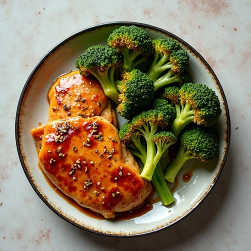 Sheet Pan Teriyaki Chicken and Crispy Broccoli