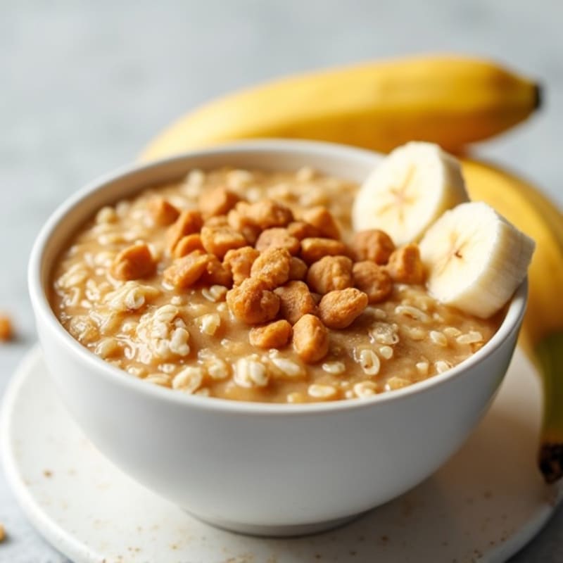Creamy Protein Oats with Peanut Butter