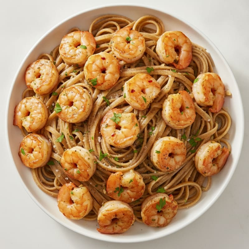 Garlic Butter Shrimp Scampi with Linguine