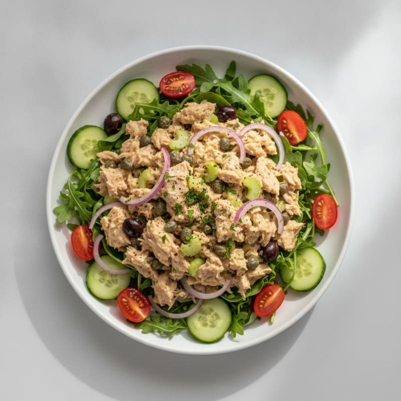 Mediterranean Tuna Salad with Capers