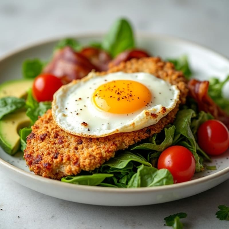 Crispy Chicken Cobb Salad with Fresh Herbs