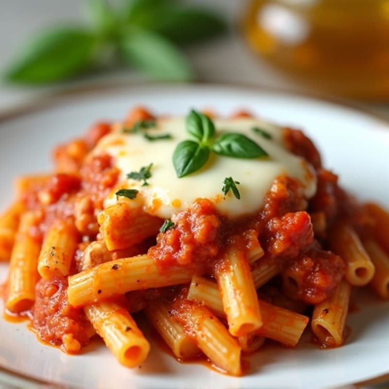 Cheesy Lean Turkey Baked Ziti