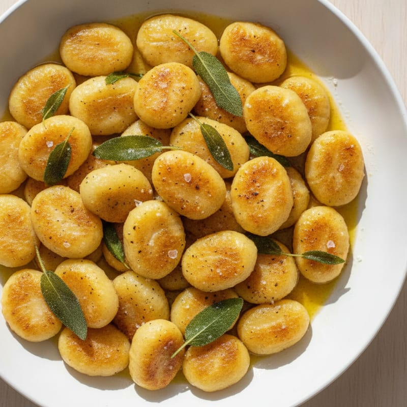 Ricotta Gnocchi with Sage Butter Sauce