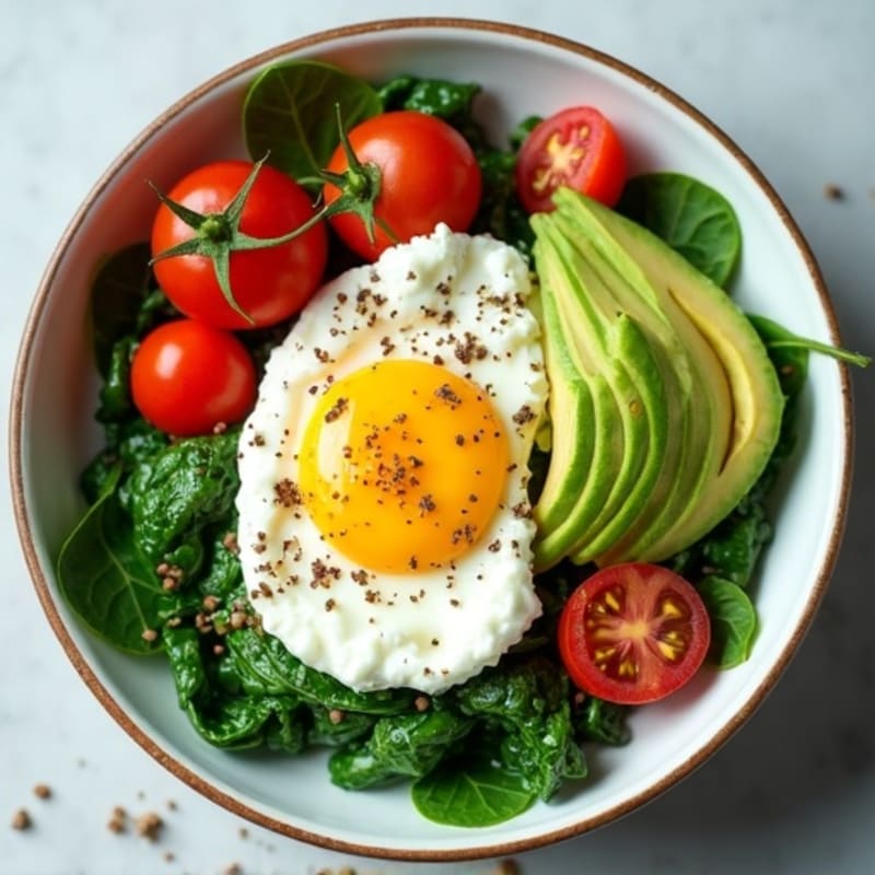 Protein-Packed Spinach and Egg White Breakfast Bowl