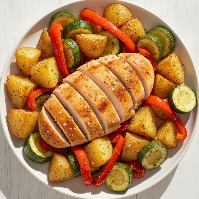 Chicken and Herb Roasted Vegetables