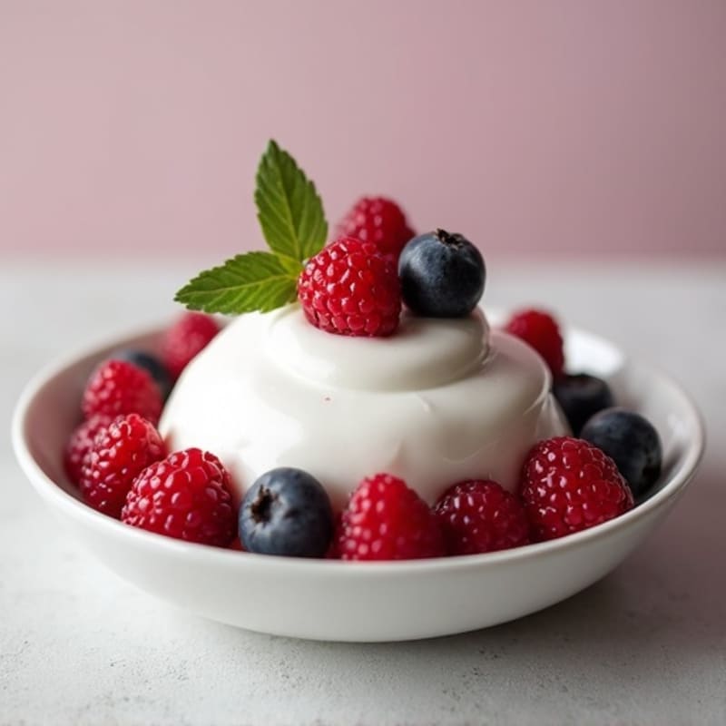 Silky Protein Greek Yogurt with Mixed Berries