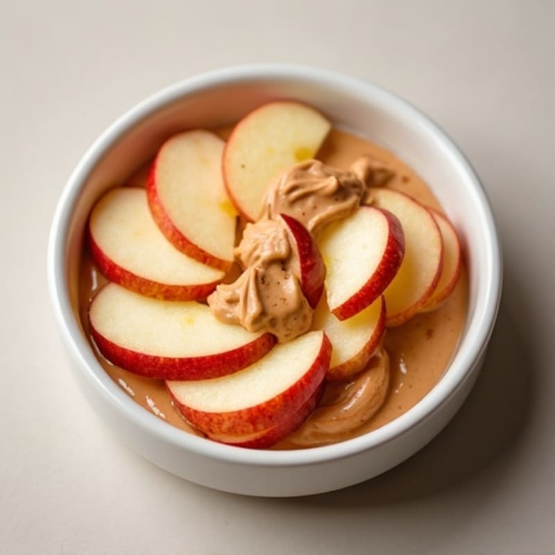 Crispy Apple Slices with Creamy Almond Butter