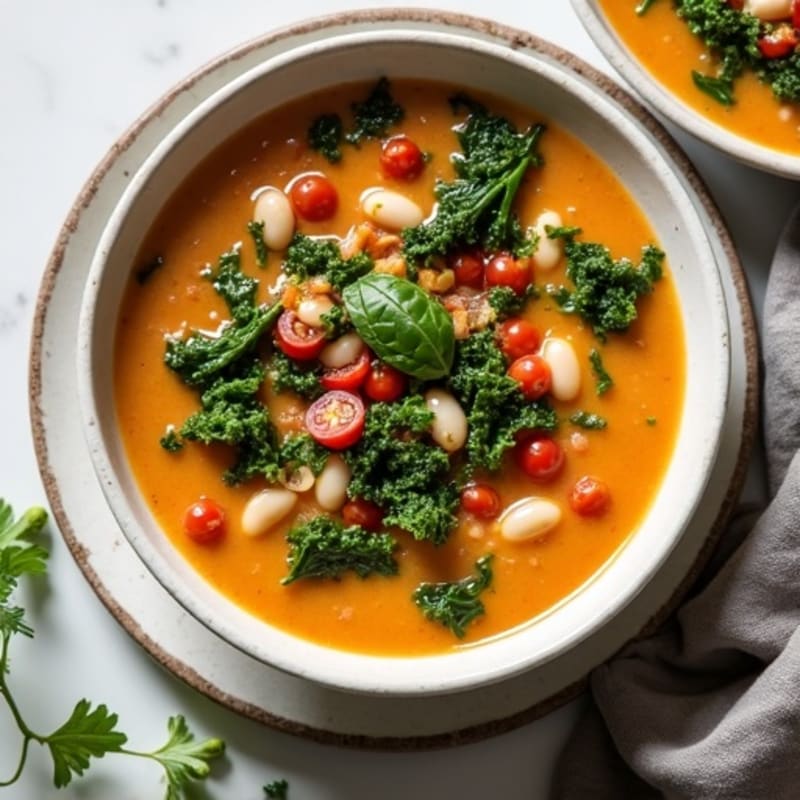 Creamy Tuscan Kale and White Bean Soup