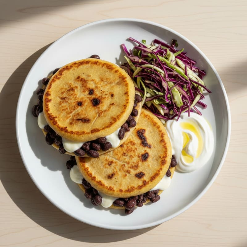 Black Bean and Cheese Pupusas