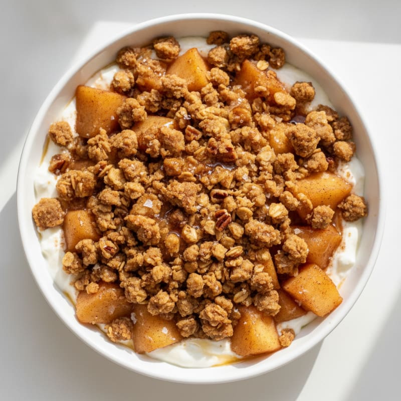 Baked Cinnamon Apples with Oat Crumble