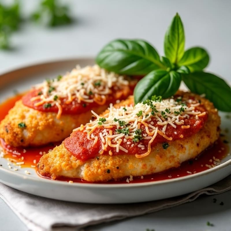 Crispy Baked Chicken Parmesan with Fresh Herbs