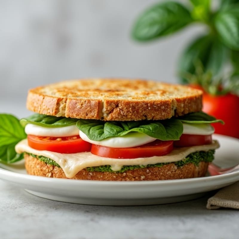 Herb-Pesto Turkey Panini with Fresh Mozzarella