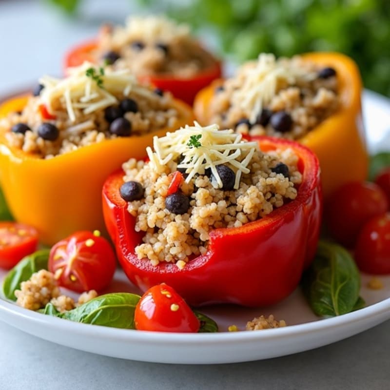 Lean Ground Turkey Stuffed Bell Peppers