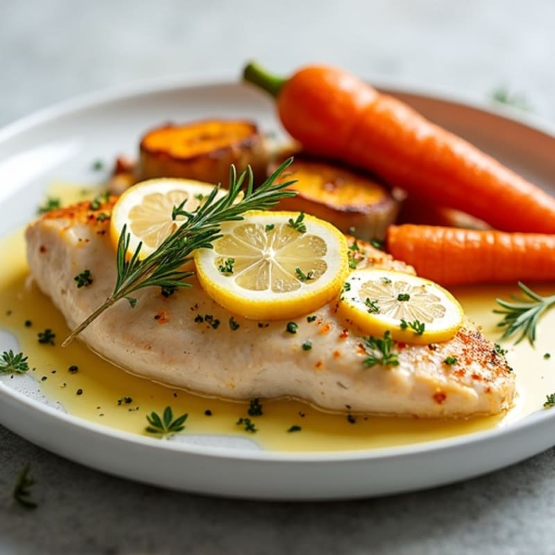 Sheet Pan Lemon Herb Chicken with Roasted Root Vegetables