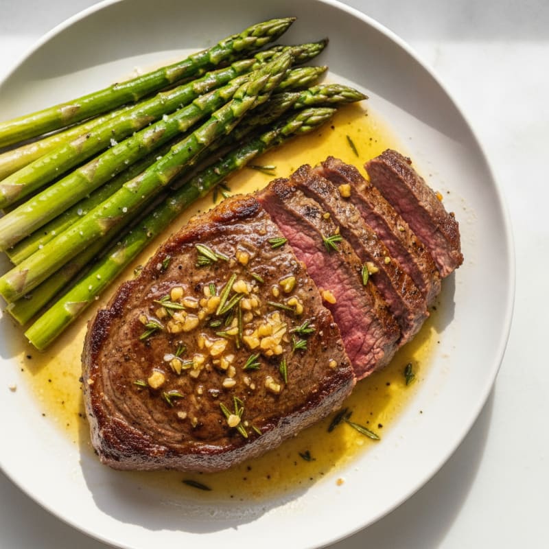 Garlic Herb Butter Pan-Seared Steak