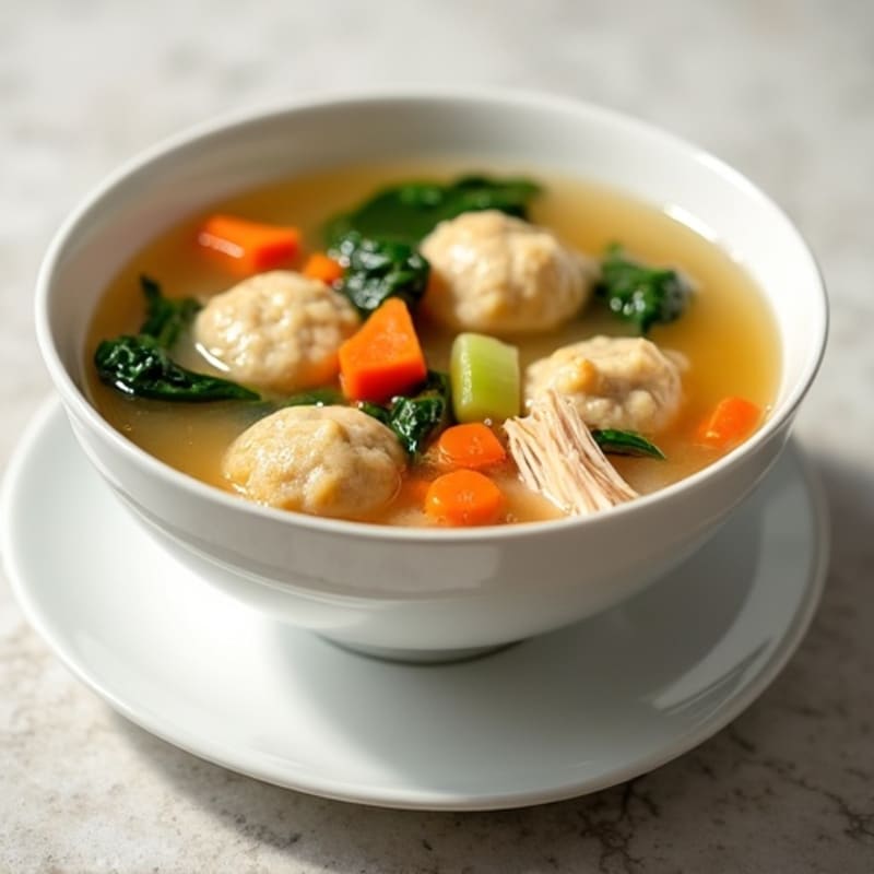 Healthy Chicken and Vegetable Dumpling Soup