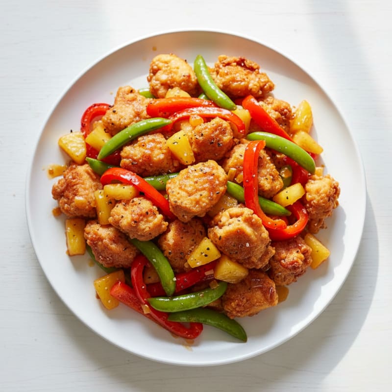 Crispy Sweet and Sour Chicken Stir-Fry