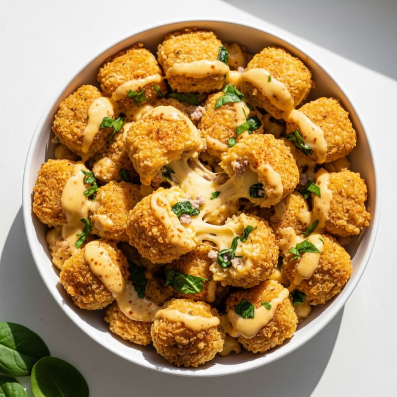 Crispy Golden Mac and Cheese Bites