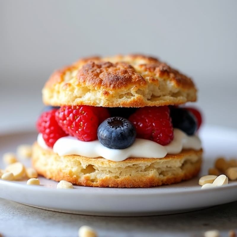 Protein-Packed Greek Yogurt Berry Shortcake