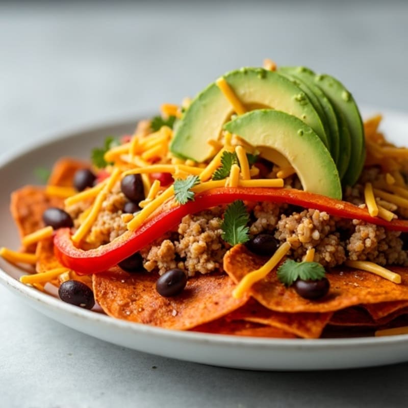 Sheet Pan Turkey Taco-Loaded Sweet Potato Nachos