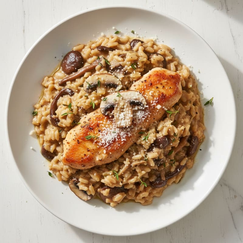 Wild Mushroom Risotto with Parmesan