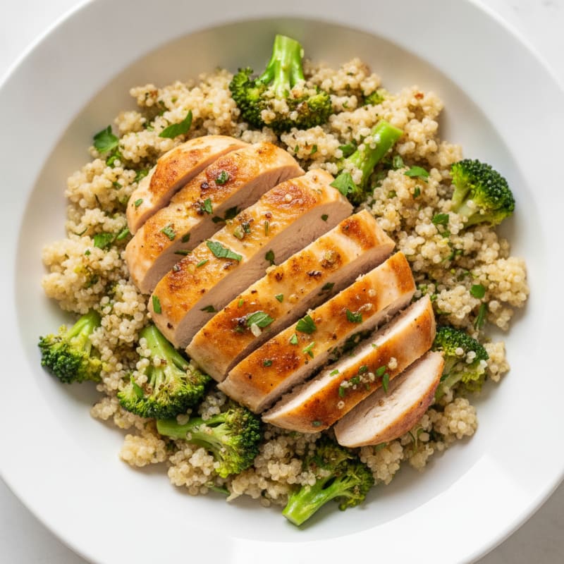 Lemon Herb Chicken and Quinoa Bowl