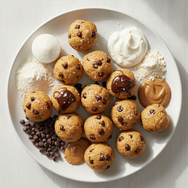 No-Bake Chocolate Chip Cookie Dough Bites