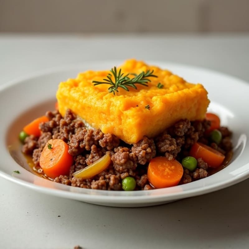 Savory Lean Beef Shepherd's Pie with Sweet Potato Topping