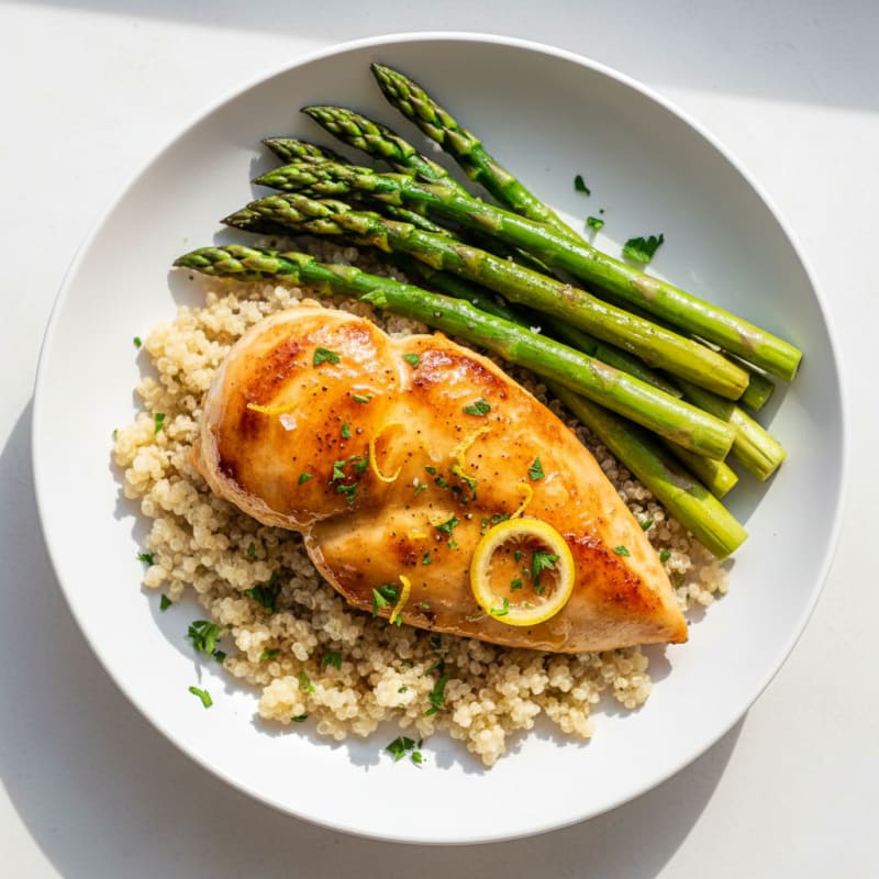 Golden Pan-Seared Chicken with Zesty Lemon