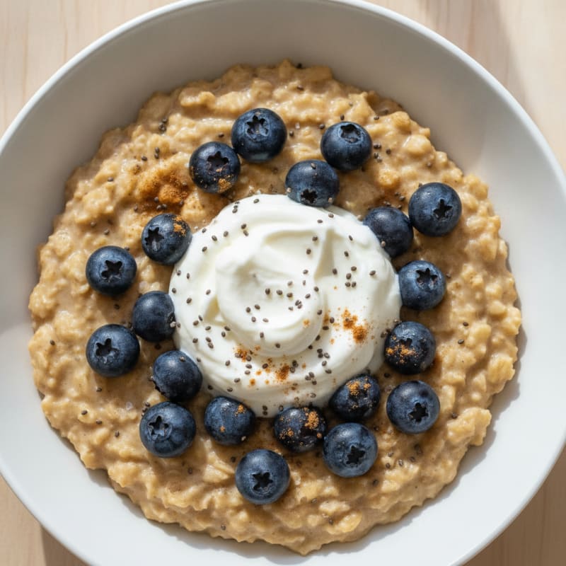 Creamy Steel-Cut Oat Porridge with Berries