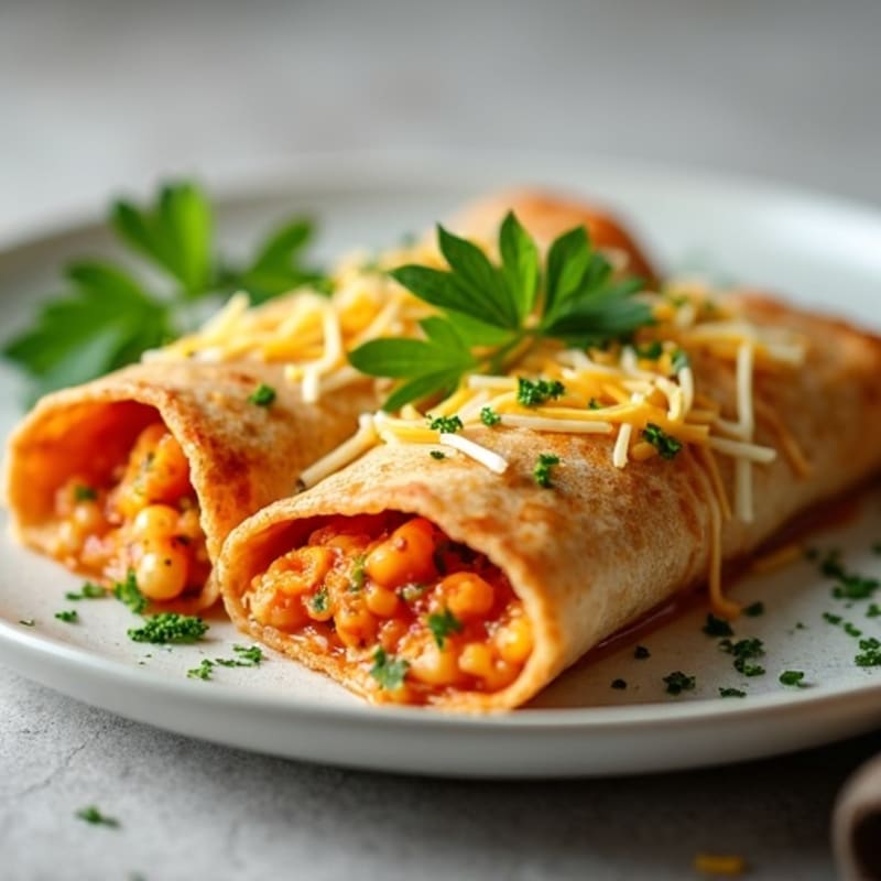 Baked Green Chile Chicken Enchiladas